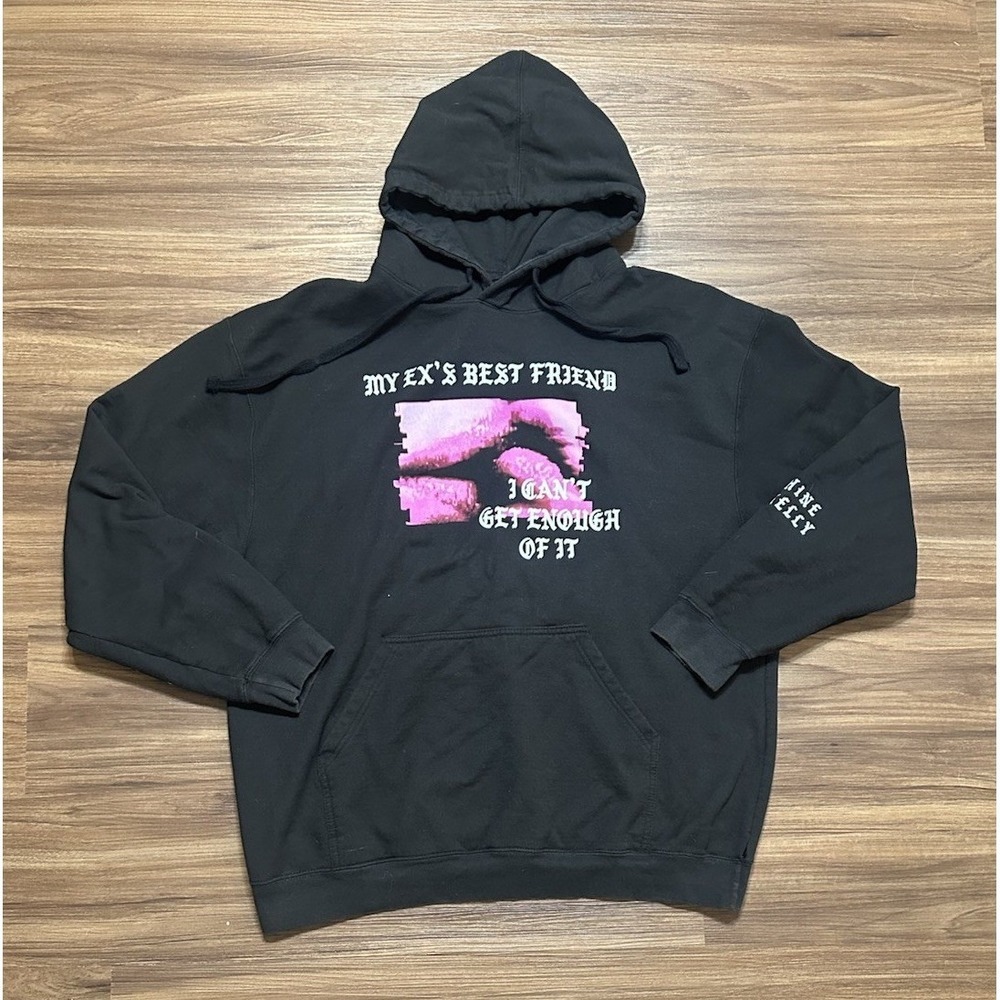 Machine Gun Kelly MGK Hoodie Pullover Black My Ex's Best Friend Graphic Sz 2XL